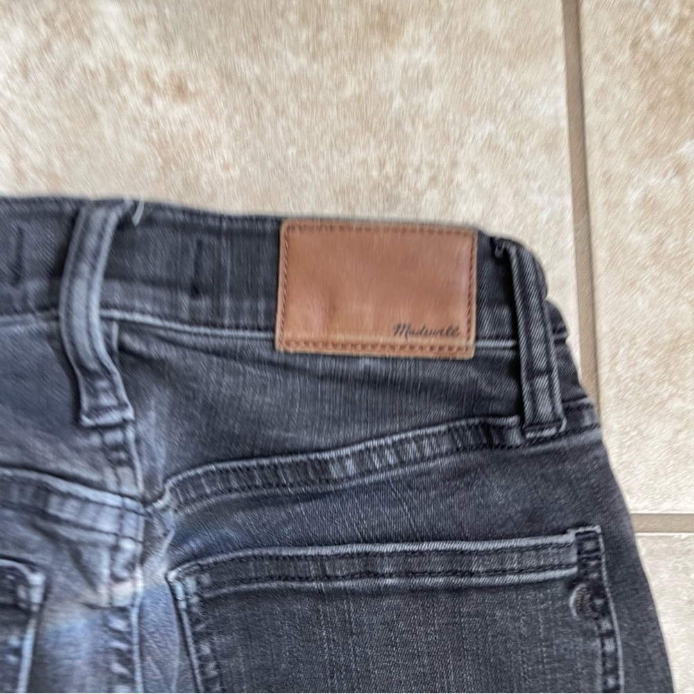 Madewell 9" High Rise Skinny Jeans Women's Size 24 Stretch Denim Dark Wash Black - Picture 5 of 13